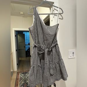 Gingham Vineyard Vines One Shoulder Dress